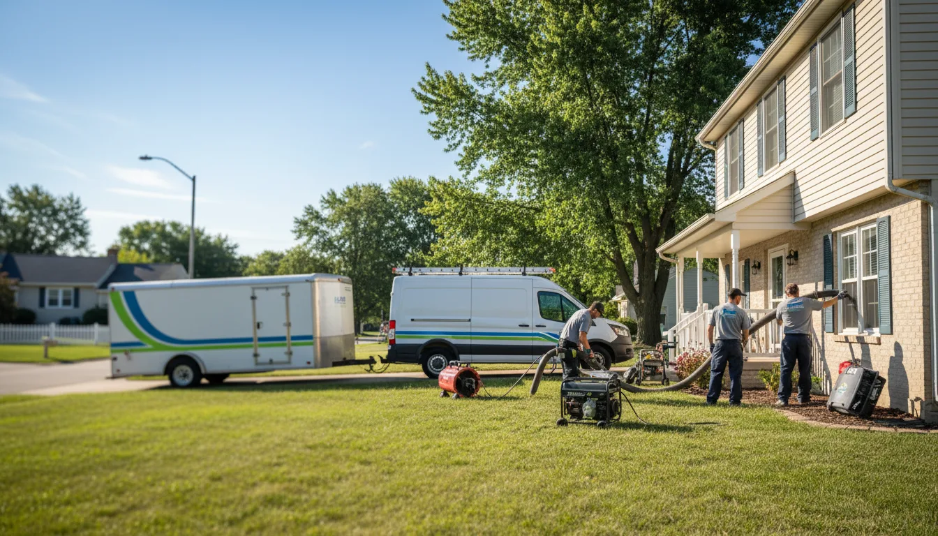 Flooded Basement Restoration And Cleanup With Repair in Canton, IL near me